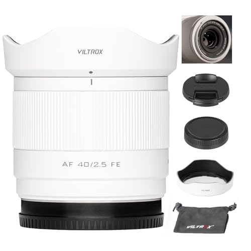 VILTROX 40mm F2.5 FEマウント ソニー用 フルフレーム 軽量 オートフォーカス STM プライムレンズ ソニー Eマウントカメラ用 A7C A7SII A7lll A7RIII A7IV A7RIV A9 A1 FX3 A7RV ZVE1