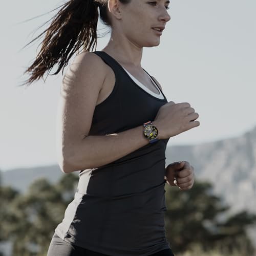 Image of Elastic Nylon Bands for Garmin Venu 3S 2S /Venu 4 41mm /Vivoactive 4S /Vivomove 3S /Forerunner 265S /255S Band Women,18mm Quick Release Magnetic /Parachute Buckle Stretchy Nylon Sport Watch Strap