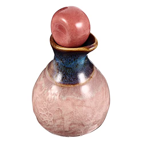 Didiseaon Contenitore in Ceramica Per Oli Essenziali Bottiglia Con Beccuccio a Forma Di Elefante e Anatra Flacone Per Aromaterapia (rosa)