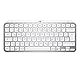 Logitech MX Keys Mini Kabellose Tastatur, Kompakt, Bluetooth, Hintergrundbeleuchtung, USB-C, Kompatibel mit Apple macOS, iOS, Windows, Linux, Android, Metallgehäuse - Pale Grey
