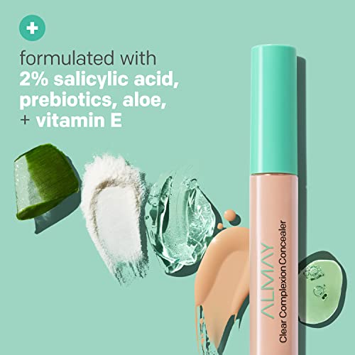 Almay 2192139 Clear Complexion Acne & Blemish Spot Treatment Concealer Makeup With Salicylic Acid- Lightweight, Full Coverage, Hypoallergenic, Fragrance-Free thumb #5
