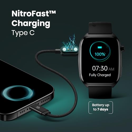 Image of Titan Smart 4.0 Smartwatch with 1.93 inch AMOLED Display, Infinite AI Watch Faces, AI Voice assistant, Smart Hydration, Multiple Menu Styles, QR Hub, 100+ Multisports, BT Calling, HRM, SpO2, Games - Blue