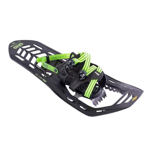 Atlas Snowshoes Helium-Trail Snowshoe, Black/Bright Green, 30