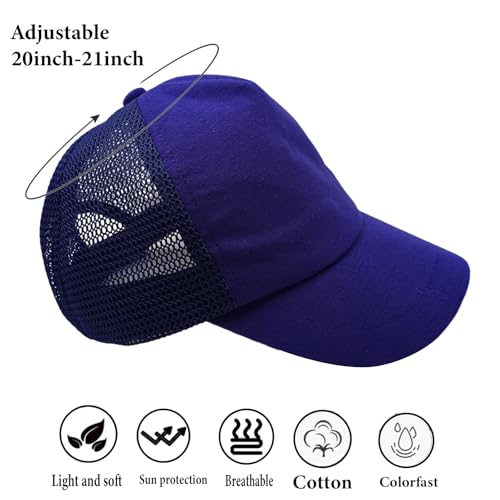 Toddler Baseball Cap Baby Cap Sun hat Breathable Mesh Solid Color hat for Kids boy Girl Age 3-5t3