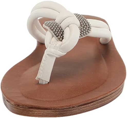 Bella Vita Made in Italy Women's Zev-Italy Flat Sandal, White, 7 | Image 1