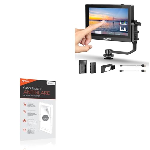 Image of BoxWave Screen Protector Compatible with Neewer F500 (5.5 in) - ClearTouch Anti-Glare (2-Pack), Anti-Fingerprint Matte Film Skin
