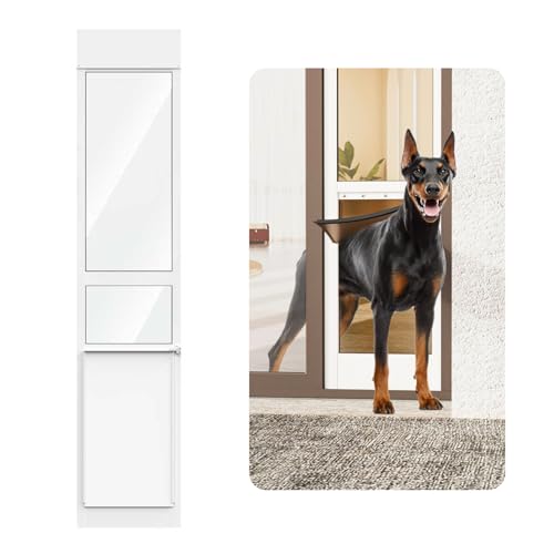 YGNNJY X-Large Dog Door for Sliding Glass Door, Adjustable Height 75 4/5' to 80 3/10' Sliding Door...