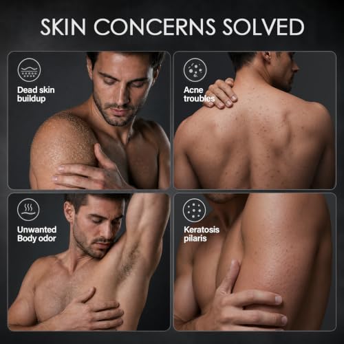 Image of Men's Body Scrub Tea Tree Oil Exfoliating Body Wash Body Scrub for Men
