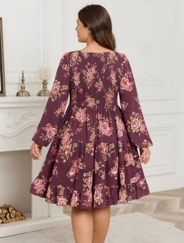 Image of SCOMCHIC Women's Plus Size Cocktail Mini Short Dress