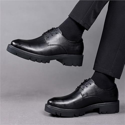 Premium Leather Lace Up Oxford Shoes for Men Comfortable Office Casual Shoes3