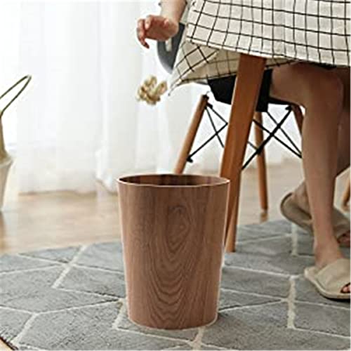 Bisozer BISOZER-LJT 2.3 Gallons Wood Trash Can Wastebasket thumb #5