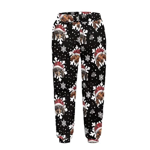 Girls Athletic Christmas Sweatpants for Boys High Waisted Jogger Pants2