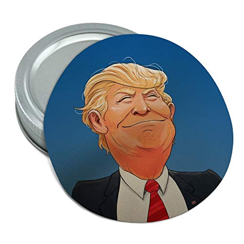 Happy Donald Trump Make America Great Round Rubber Non-Slip Jar Gripper Lid Opener