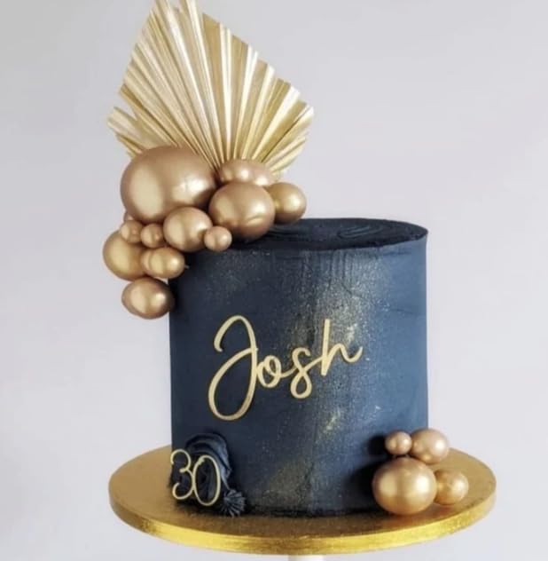 Image of Homebakers Mart Golden Faux Balls Topper For Cake Decoration | Pack Of 20pcs | GOLD | 4 sizes 2, 2.5, 3, 4 cm 5PC Each