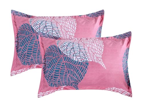 Image of BSB HOME Glace Cotton 160 Tc Kids Printed Double Bed Sheet with 2 King Size Pillow Covers (6X7 Feet Bed, Pink Fish) A¤¬A¥A¤A¤A¥A¤ A¤A¤¬A¤ A¤¬A¥A¤