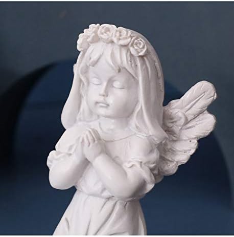 Miniatura 2 de Estatua de ángel rezando, estatua de ángel de niña querubín, estatua de jardín de ángel, 4-14 pulgadas (niña)
