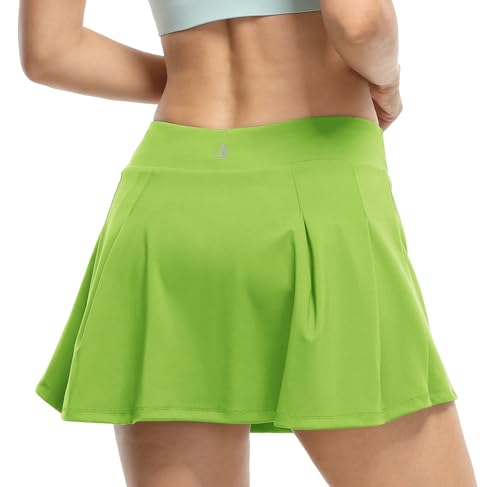 Image of icyzone Athletic Tennis Skirts for Women with Pockets Shorts, Workout Running Golf Skorts