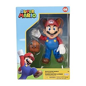 Nintendo Super Mario Racoon Mario Figure in Collector’s Box 10 cm