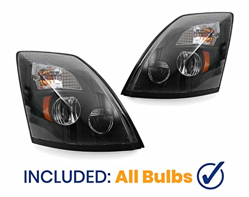 Eagle Eyes LED Headlight Set for 2004-2017 Volvo VN VNL VNX Trucks (TR204)