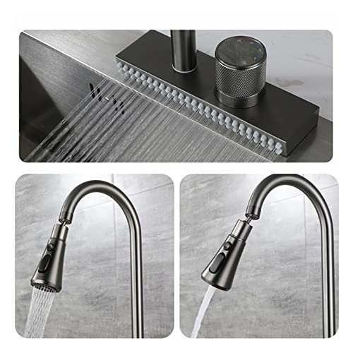 Grifo de cocina giratorio para evitar salpicaduras con mezclador monomando 5