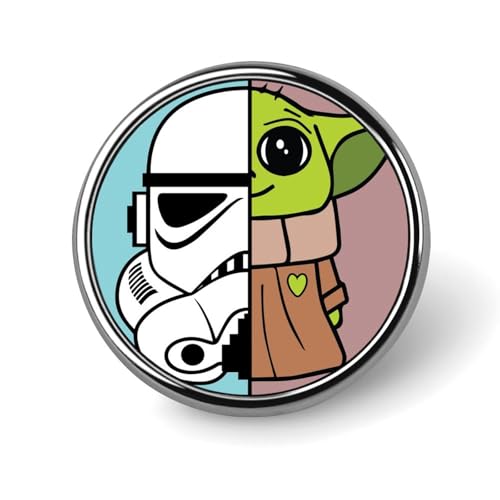 バッジ スターウォーズ ピンバッジ 円形 徽章 おしゃれ Badge バッグ飾 ボタンブローチ ジャケット用 アクセサリー かばん掛け 取付簡単 工芸品 プレゼント 25mm