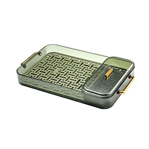 Bandeja escurridora de plástico de doble capa desmontable para verduras, frutas, almacenamiento de platos, accesorios de cocina, escurridor de platos de doble capa