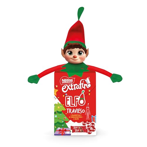 NESTLÉ EXTRAFINO surtido de chocolate con leche 79.2g + ELFO NAVIDAD