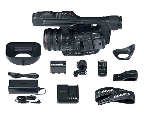 Image of Canon 4K, HD Recording Professional Camcorder, Black (XF705)