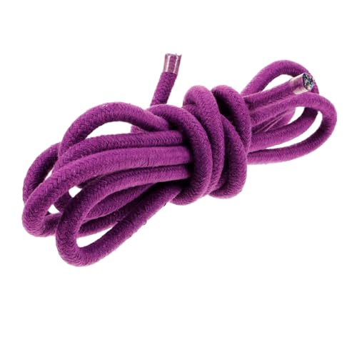 Healifty Cuerda de Gimnasia Rítmica Algodón Púrpura Cuerda Entrenamiento Ajustable para Gimnasia Artística y Competición Multifunción