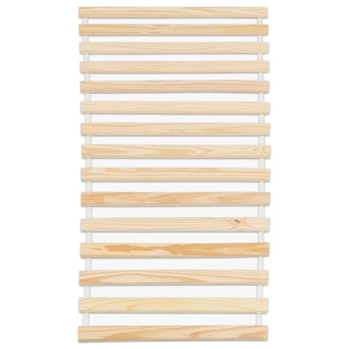 IDIMEX Sommier 80 x 160 cm en pin Massif 12 Lattes sans Cadre, Sommier 1 Place pour lit Enfant