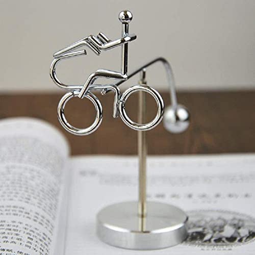 Image of Augen Balancing Pendulum Durable Metal Innovative Stress Relief Toy for Home Office Desktop Gift Decoration (1 Piece, 7709C), Silver