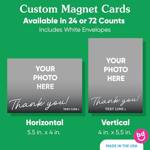 Tarjetas de imán personalizadas verticales con sobres 72 unidades miniatura 4