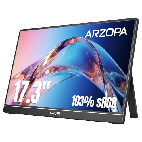 10 Best Gaming Monitors to Elevate Your PS5 Experience 6 ARZOPA 17.3 Portable 1080P Gaming Monitor