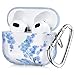 Transparent Case günstig Kaufen-VISOOM Airpods 3 Hülle, Transparent Weiche TPU-Schutzhülle Kompatibel mit AirPods 3rd Generation Wireless Charging Case mit Schlüsselbund (Flower)