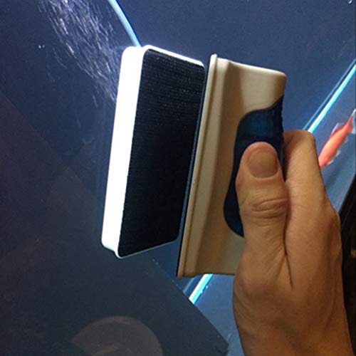 LaVibe Glasborstel voor aquaria, dubbelzijdige reinigingsborstelreiniger voor aquaria, drijvend, herbruikbaar - S - Afbeelding 5