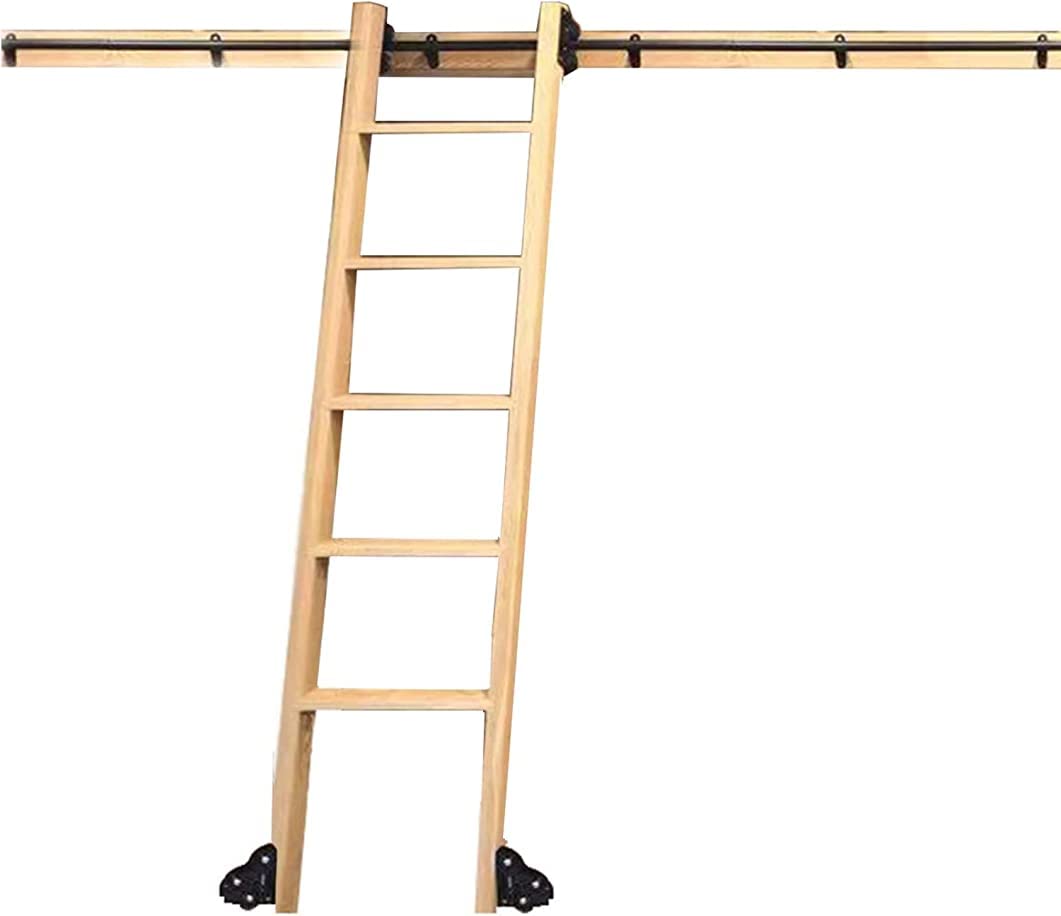 Kit de porte de grange coulissante pour gagner de la place et déplacer une échelle
