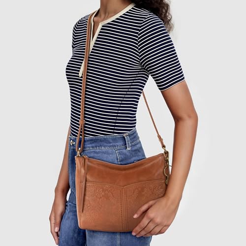 Image of The Sak Alameda Leather Crossbody Purse - Leather Women's Handbag for Everyday & Travel - Cross Body Bag With Zipper