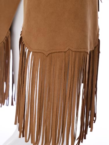 Men's Western Cowboy Chaps Open Crotch Fringe Assless Western Motorcycle Chaps Pants3