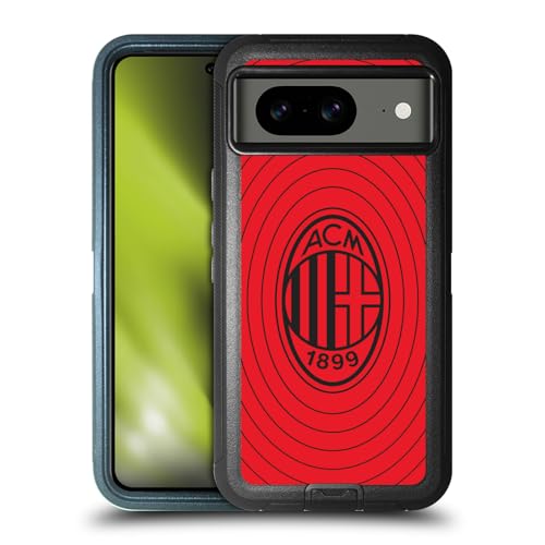 Étui AC Milan Google Pixel 8 Coque Antichoc Rouge Et Noir Art