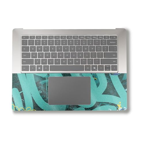 Image of Glossy Glitter Laptop Skin Compatible with Alienware M18 R2 (2024) - CyanTag - Premium 3M Vinyl Protective Wrap Decal Cover - Easy to Apply | Crafted in The USA by MightySkins