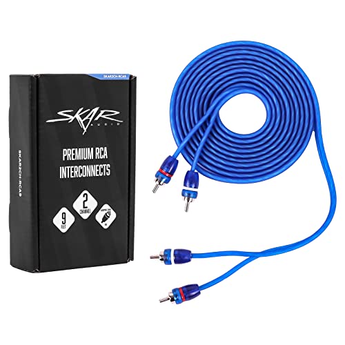 Image of Skar Audio 9-Foot 2-Channel Twisted Pair RCA Interconnect Cable - SKAR2CH-RCA9