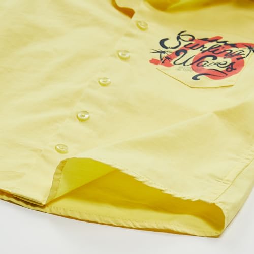 Image of Amazon Brand - Symbol Boys 100% Cotton Hooded Casual Shirt | Half Sleeves | Regular Fit | Age 2-7 Years