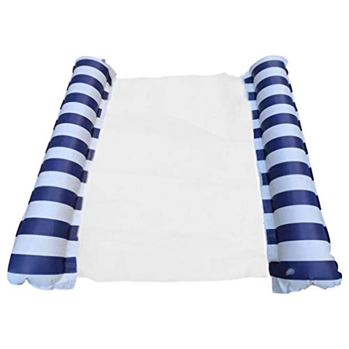 VICASKY Rede de flutuação para piscina e espreguiçadeira inflável para nadar com rede flutuante de v