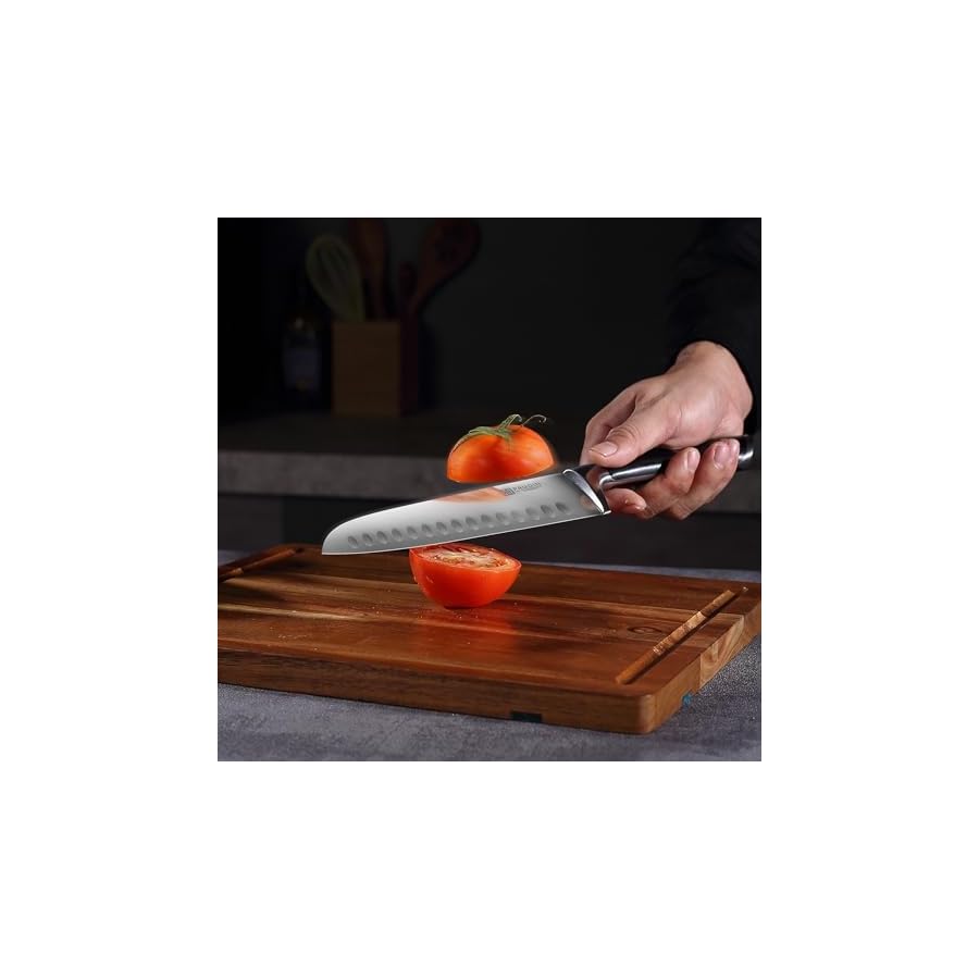 PAUDIN-Santoku-Knife-Switzer-Kitchen-Knife-7-Inch-Ultra-Sharp-Knife-Forged-High-Carbon-German-Stainless-Steel-Professional-Chefs-Knife-with-Ergonomic-Handle-Gifts-for-Holiday PAUDIN Santoku Knife, Switzer Kitchen Knife 7 Inch, Ultra Sharp Knife- Forged High Carbon German Stainless Steel, Professional Chefs Knife with Ergonomic Handle, Gifts for Holiday