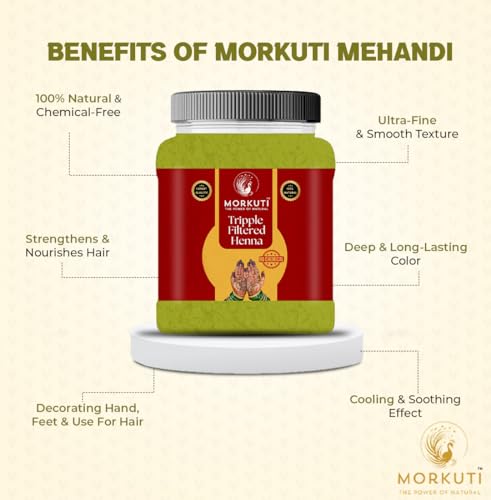 Image of 100% Naturals Triple Filltered Henna Powder ,Mehandi powder For Hand and Leg 350 gm