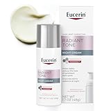 Eucerin Radiant Tone Night Cream, Dark Spot Corrector with Thiamidol, Night Moisturizer for Face Helps Visibly Reduce the Look of Persistent Dark Spots, All Skin Types, 1.7 Oz Bottle