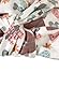 Sterntaler Knotenmütze Schmetterling - Babymütze aus Flammgarn-Jersey mit allover Print Schmetterlinge - Mädchen Turban Mütze - modische Beanie Baby und Kinder Mütze - Übergangsmütze, ecru, Größe 45