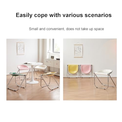 Chaise pliante portable blanche : l'assise d'appoint sans montage - 7