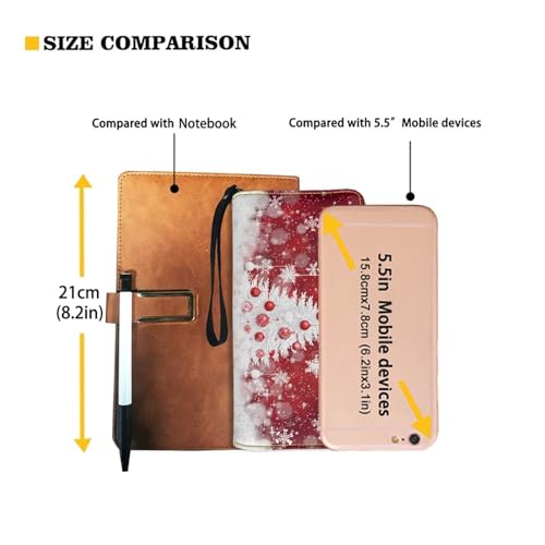 Image of Bulopur Christmas Tree Print Womens Wristlet Wallet PU Leather Waterproof Ladies Purses Handbag Zip Around Coin Cash Clutch Card Organizers Gifts for Girlfriend