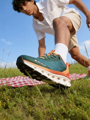 Image of Bacca Bucci BB On-The-Go Men Slip-On Walking & Running Shoes with Stretch Laces and Cushioned Sole